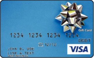 Visa® gift with gift bow design